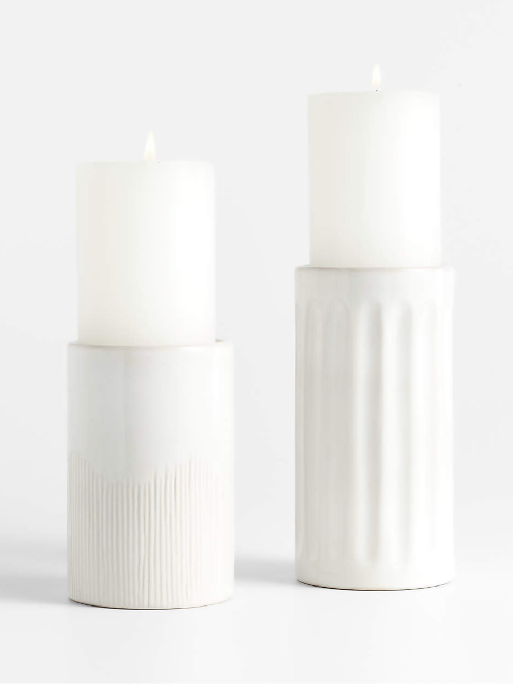 Crate&Barrel Candle Holders - Set of 2